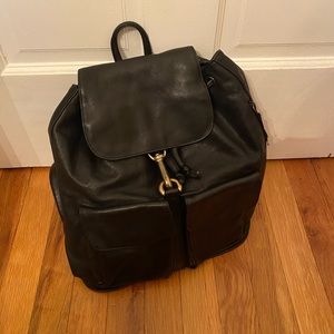Vintage DKNY leather backpack